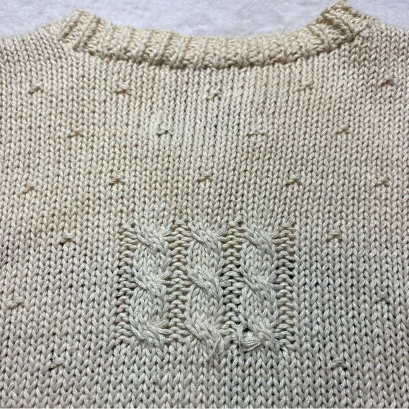 Marisa Christina Classics Vintage Hand Knit Short Sleeve Cardigan Sweater Size S - Picture 10 of 13